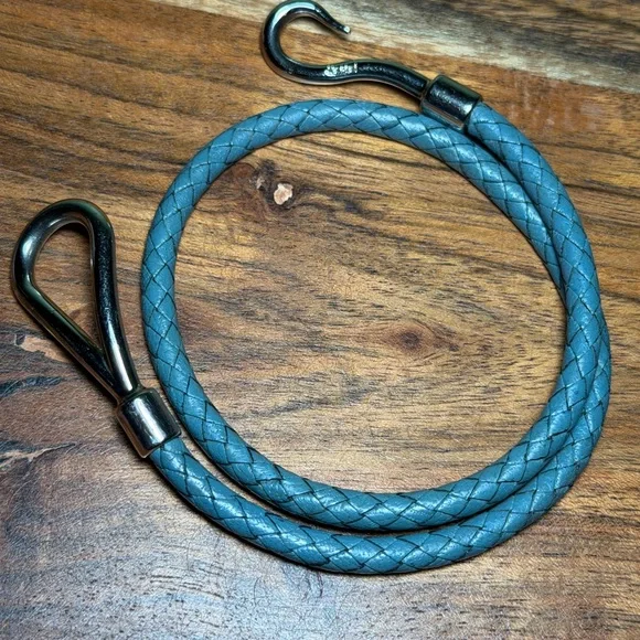 HERMES Jumbo H BRACELET doble wrap with turquoise leather. - Picture 7 of 8